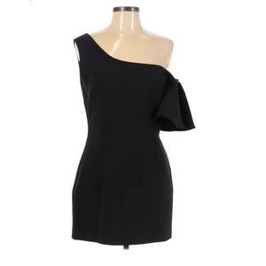 Saloni One Shoulder little black dress 10